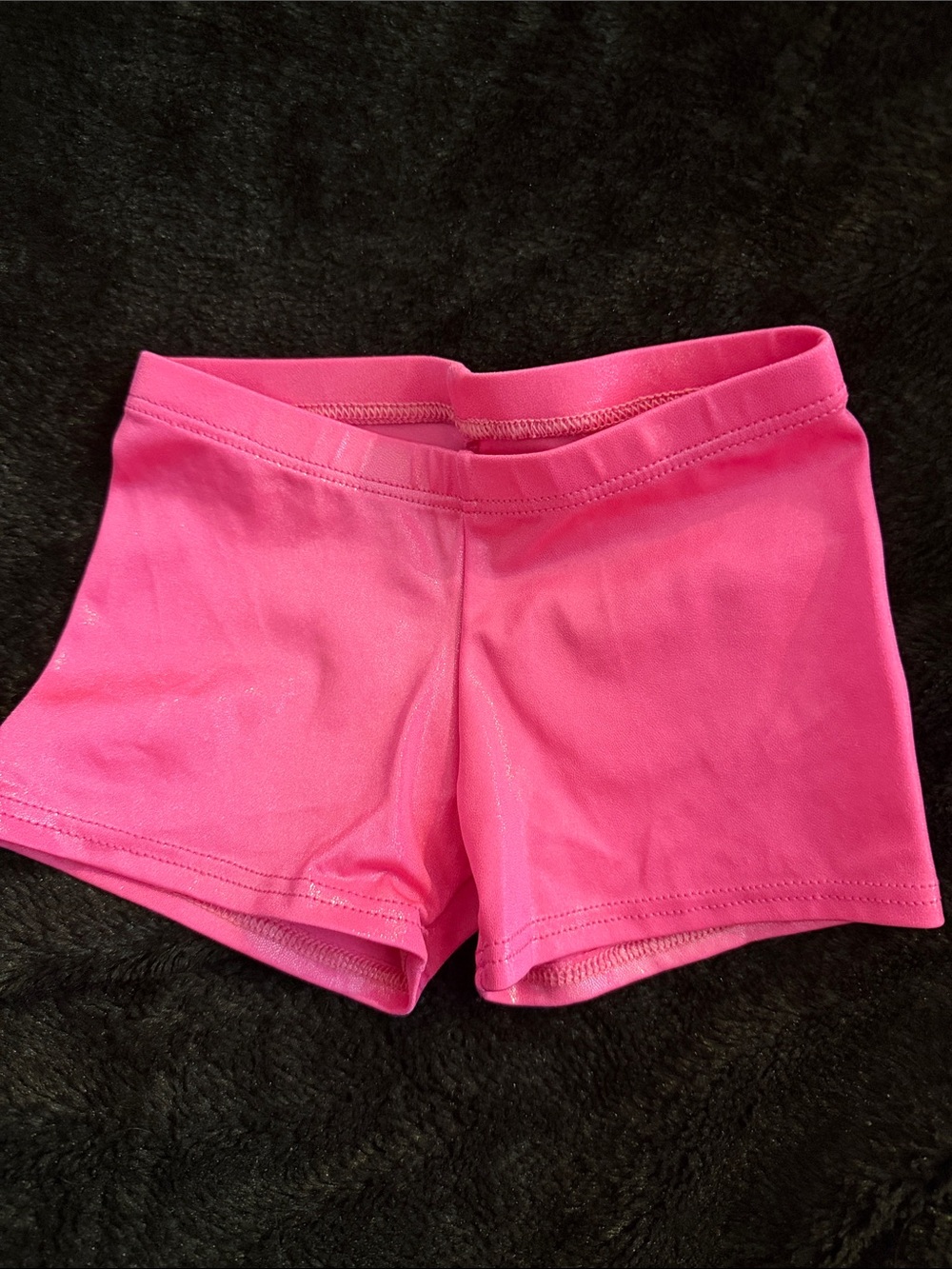 🩷Girls's Hot Pink Stretch Dance Shorts